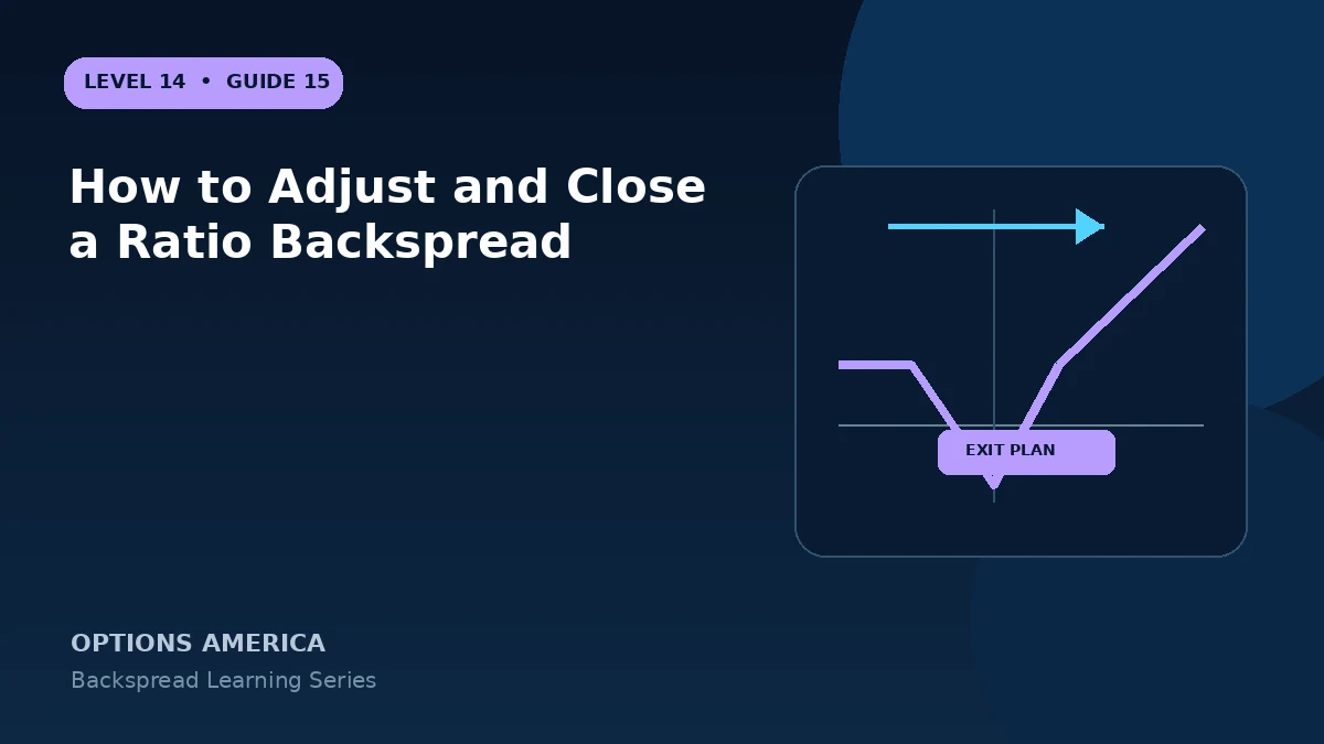 How to Adjust and Close a Ratio Backspread