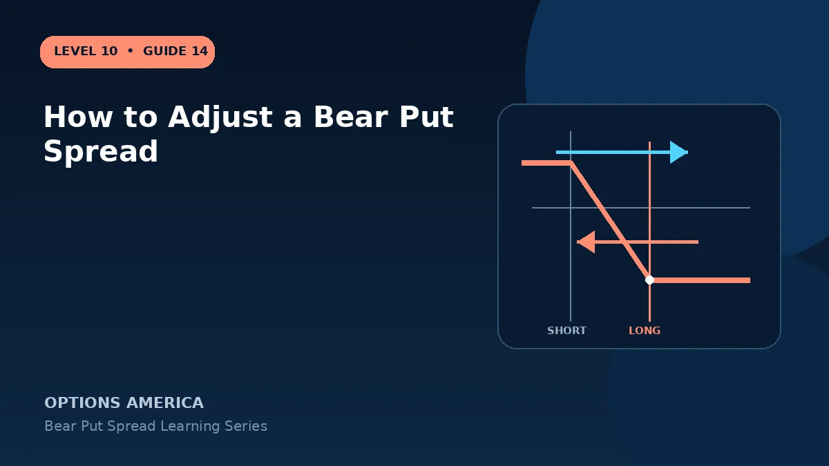 How to Adjust a Bear Put Spread