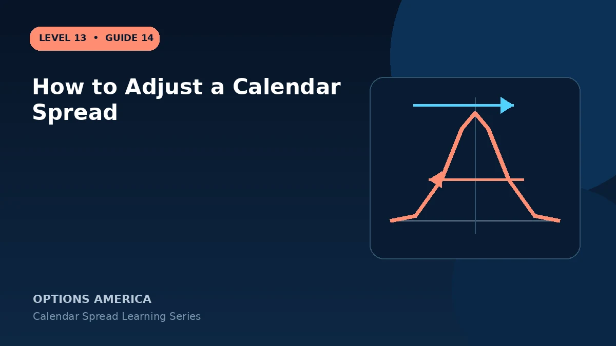How to Adjust a Calendar Spread