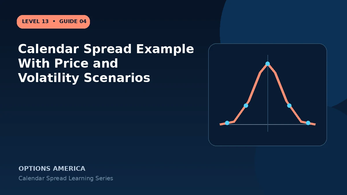Calendar Spread Example With Price and Volatility Scenarios