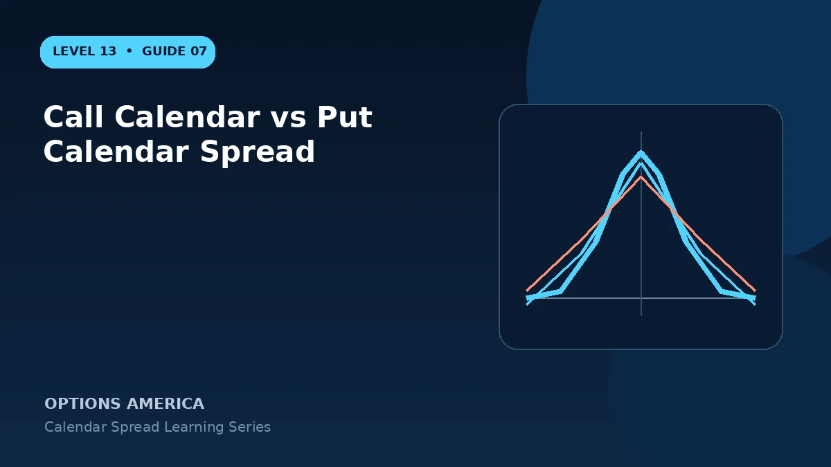 Call Calendar vs Put Calendar Spread