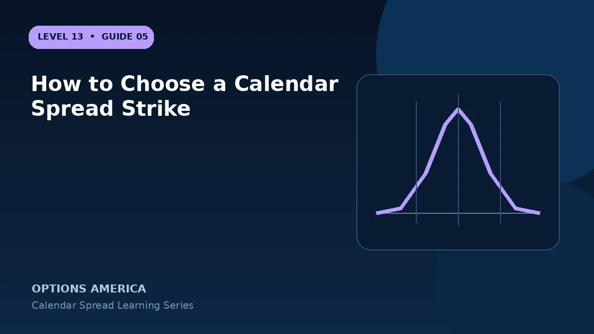 How to Choose a Calendar Spread Strike