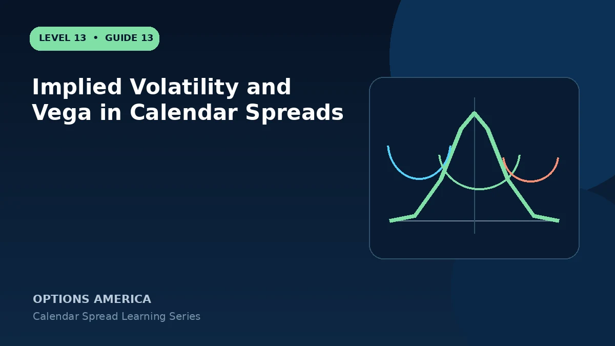 Implied Volatility and Vega in Calendar Spreads
