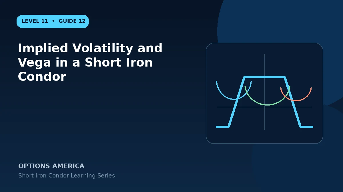 Implied Volatility and Vega in a Short Iron Condor