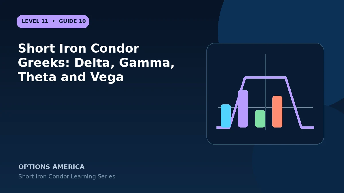 Short Iron Condor Greeks: Delta, Gamma, Theta and Vega
