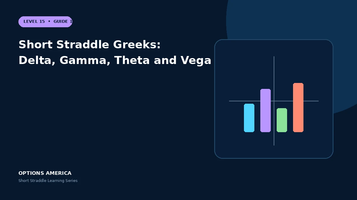 Short Straddle Greeks: Delta, Gamma, Theta and Vega