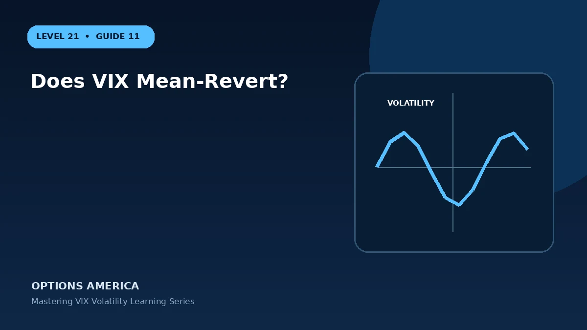 Does VIX Mean-Revert?