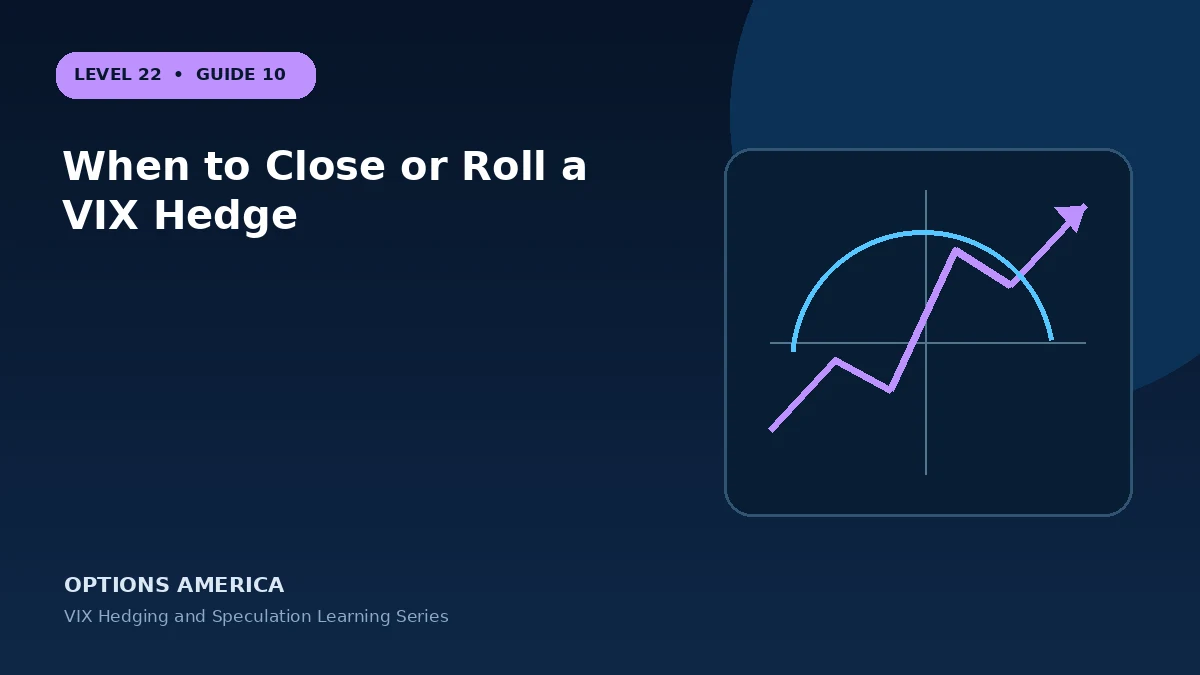 When to Close or Roll a VIX Hedge